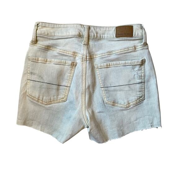 American Eagle Super Stretch Hi Rise Tom Girl Cut Off Shorts Size 2 - Picture 2 of 8